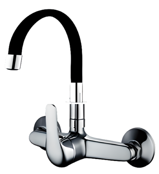 Imagen de Monocomando Cocina Pico Flexible Negro Wico - Ynter Industrial