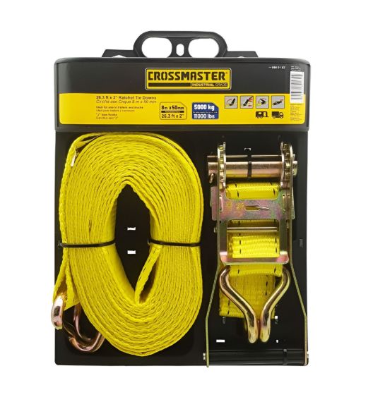 Imagen de Cinta Catraca Crossmaster 2" x 8MTS 5000KG - Ynter Industrial