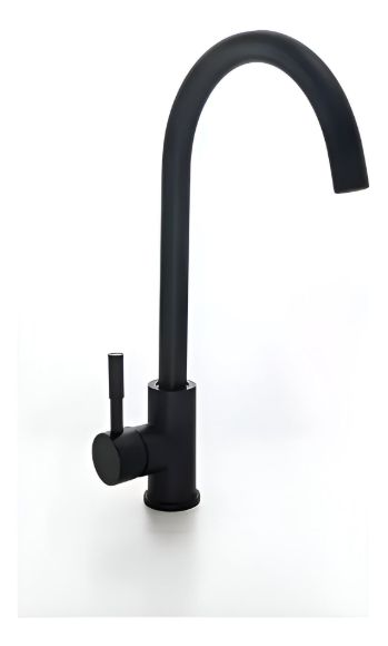 Imagen de Monocomando Cocina Pico Alto "Palito" Acero Negro 35MM - Ynter Industrial