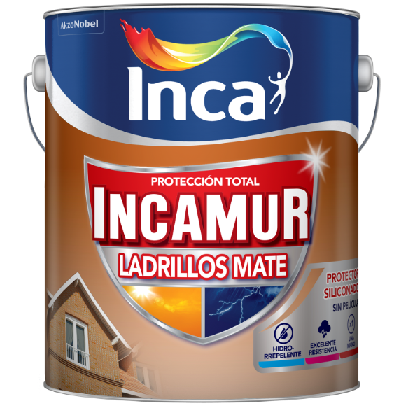 Imagen de Incamur Ladrillos Membrana Transparente P/ Ladrillos X 4Lts - Ynter Industrial