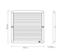 Imagen de Rejilla De Ventilación Fija 25 X 25CM - Ynter Industrial