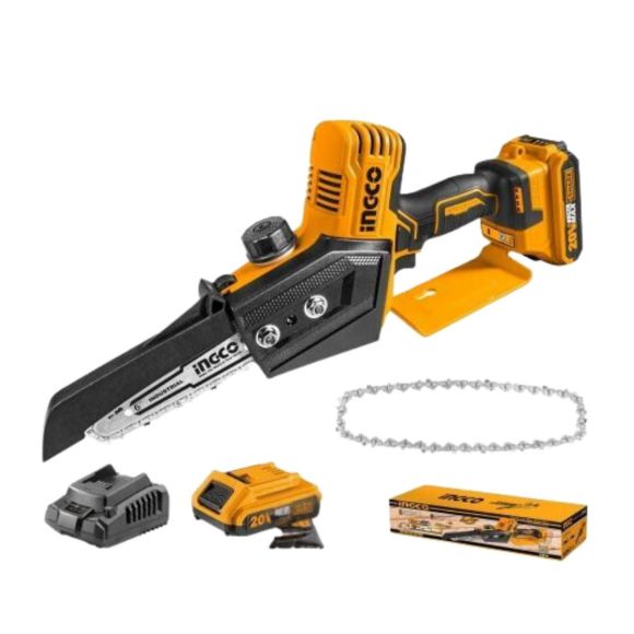 Imagen de Mini Motosierra P20s 20v Ingco Brushless c 2 bat  y carg - Ynter