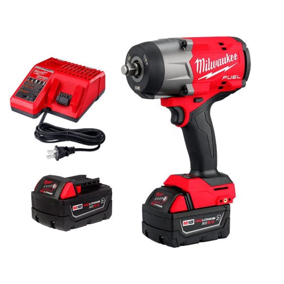Imagen de Llave De Impacto 1/2pLG 18v Milwaukee c/ 2bat 5amp Brushless