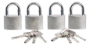 Imagen de Candados X 4 Gemelos Acero Niq. 40MM Bulit  - Ynter Industrial