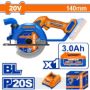 Imagen de SIERRA CIRCULAR A BATERIA 20V 140MM C BAT Y CARG WADFOW - Ynter
