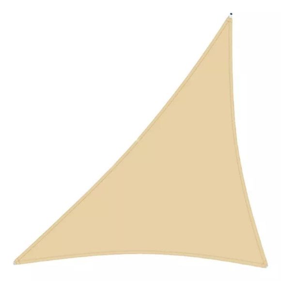 Imagen de Toldo vela triangular beige con filtro UV 4 x 4 x 4 mts - Ynter