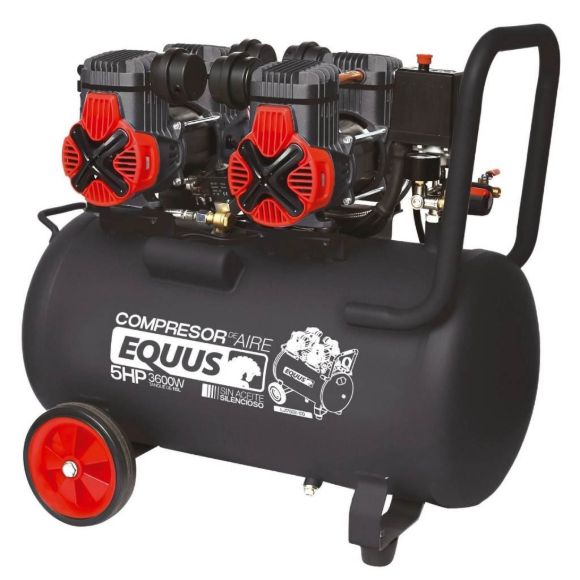 Imagen de Compresor Sin Aceite Silencioso 5 HP 100L Equus - Ynter Industrial