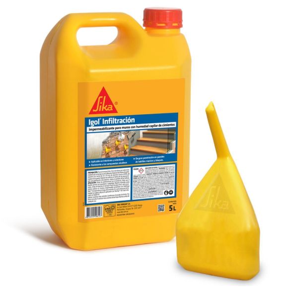 Imagen de Impermeabilizante p/humedad cimientos Sika Igol infiltracion 5lts- Ynter