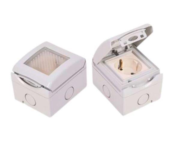 Imagen de CAJA EXTERIOR C/ TOMA SCHUKO Y TAPA BETA - Ynter