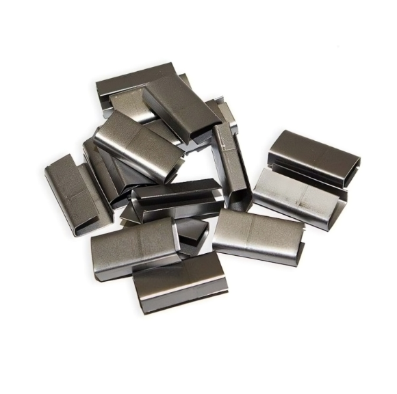 Imagen de Hebilla Metalica  P/ Fleje Plástico 15mm x 1000un -Ynter Ind