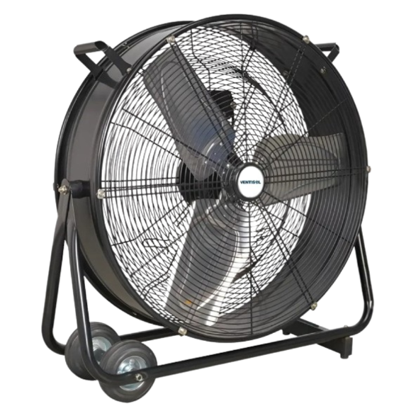 Imagen de Ventilador Industrial C/Ruedas Aspas 1200mm 500w acero - Ynter