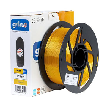 Imagen de Filamento Pla Silk Seda Grilon3 Dorado 1kg 1.75mm