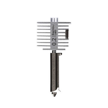 Imagen de Hotend Completo con Boquilla de Acero Inoxidable 0.2mm Bambu Lab A1 Series