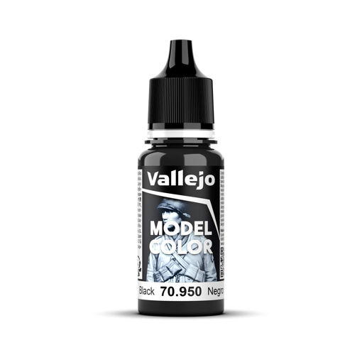 Imagen de Vallejo Pintura Model Color Negro 18 ml.