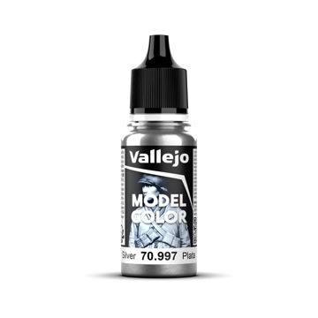 Imagen de Vallejo Pintura Model Color Plata 18 ml.