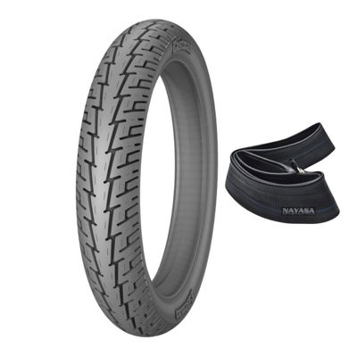 Imagen de Cubierta Moto 275-18  con cámara Nayasa EY032