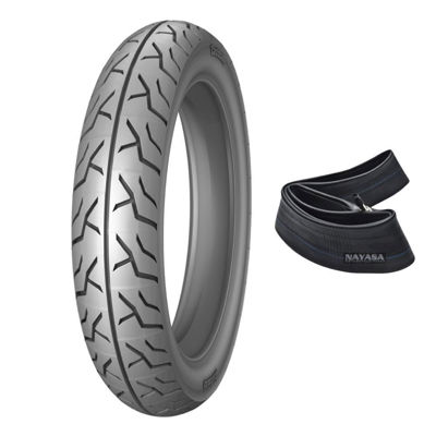 Imagen de Cubierta Moto 90/90-18 c/cámara Nayasa EY2305