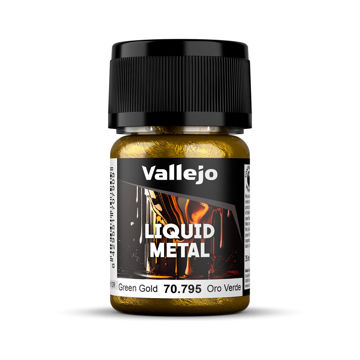 Imagen de Vallejo Pintura Liquid Metal Oro Verde 35 ml.
