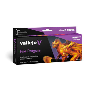 Imagen de Vallejo Pinturas Fantasy Set Fire Dragons (8 x 18 ml)