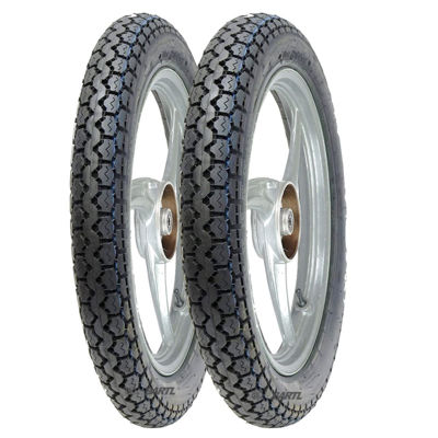 Imagen de Combo Moto Cubiertas 275-18 y 300-18  Bartl  015 c/cámara