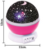 Imagen de Lámpara veladora proyector led de estrellas usb mesa techo