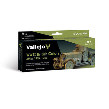 Imagen de Vallejo AFV Set WWII British Colors Africa 39-43 8un