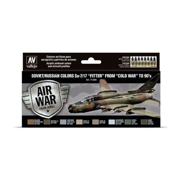 Imagen de Vallejo Air War Set Soviet/Russian Su-7/17 Cold War - 90 8un