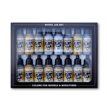 Imagen de Vallejo Air War Set WWII USAAF Aircraft (16 x 17 ml)