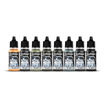 Imagen de Vallejo Pinturas Figure Set German Field Grey (8 x 18 ml)