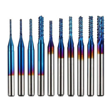 Imagen de Fresa tipo maíz 0,8–3,175 mm, azul, 10 piezas