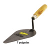 Imagen de Cuchara albañil 7" pulida en acero inoxidable mango madera Mi Casa