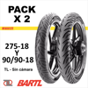 Imagen de Combo X 2 Cubiertas 275-18 Y 90/90-18 Pirelli Super City Tl