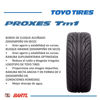 Imagen de Cubierta 195/55/16 X2 Toyo Proxes Tm1 Balanceada Neumático