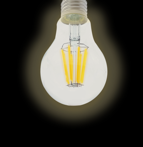 Imagen de Lampara led globo filamento 8 watts en caja