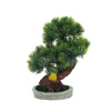 Imagen de Adorno maceta rústica con bonsai de pino