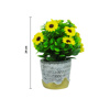 Imagen de Adorno maceta rústica con girasoles