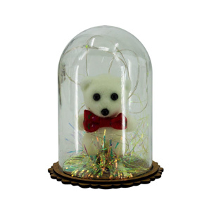 Imagen de Adorno  oso en cúpula con luz