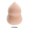 Imagen de Almohadilla de esponja para maquillaje 6 unidades Ushas