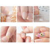 Imagen de Uñas postizas  colores lisos con french 24 unidades Ushas