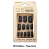 Imagen de Uñas postizas mate 12 unidades Ushas