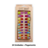 Imagen de Uñas postizas multicolor 24 unidades  Ushas