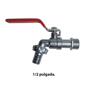 Imagen de Canilla jardin media vuelta 1/2 inch mango rojo