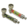 Imagen de Pipa de  metal para fumar con filtros de metal