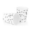 Imagen de Vasos desechables 10pc-lunares plateados-8,5X7,5cm