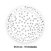 Imagen de Platos desechables 10pc-lunares plateados-9"