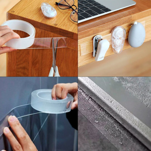 Imagen de Cinta doble faz transparente de silicona