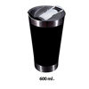 Imagen de Vaso térmico metálico de doble pared con tapa y destapador