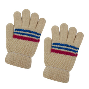 Imagen de Guantes de lana infantil con rayas