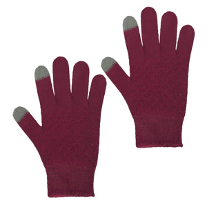 Imagen de Guantes de lana puño peludito con touch