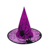 Imagen de Sombrero de bruja con tela arañas - Accesorio para Disfraz